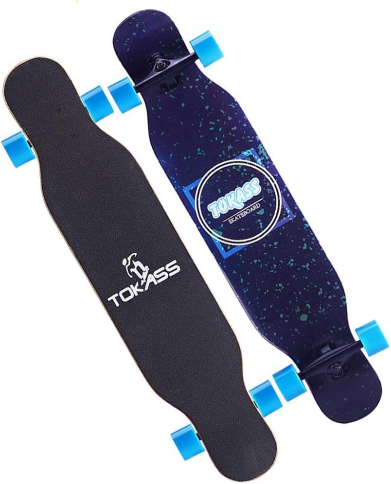 ZAIHW Longboard Special Edition Complete Board incl Drop-Through Freeride Skating Cruiser Boards