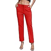 Urban CoCo Women's Elastic Waisted Dress Pants Business Work Casual Stretch Slacks with Pockets