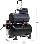 SwitZer Airbrush Paint Kit with Tank Two Double Action BDS 132 and BD-128P view 3