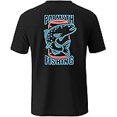 Palmyth Men's Fishing Shirt Short Sleeve Sun Protection UV UPF 50+ SPF T-Shirt