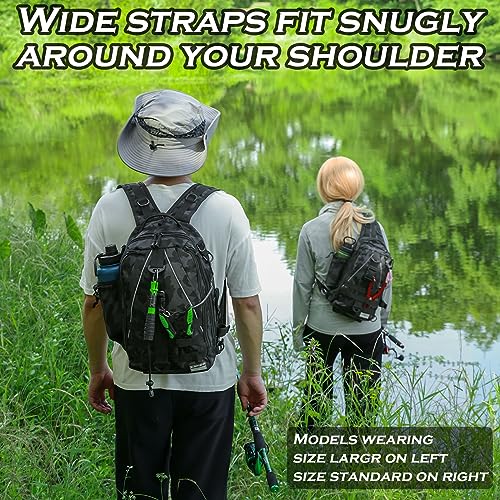 Ghosthorn Fishing Tackle Backpack Storage Bag Fishing Backpack with
