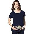 Maternity Baby Peeking T Shirt Funny Pregnancy Tee for Expecting Mothers