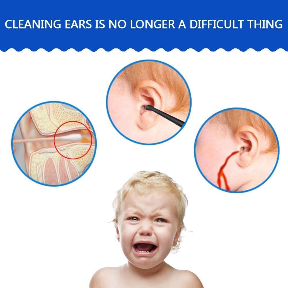 Oreja De Vacio Electrica Eliminacion De La Cera Con El Kit De Herramientas De Repuesto Soft 2 Cap Electrico De Succion Cerumen Herramientas De Eliminacion Set Con Luz Led Para Ninos Bebes