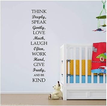 MKGLU Piensa Profundamente Habla Suavemente Cita Sala De Estar Niños