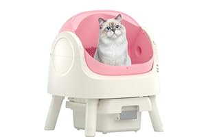 PUEMIN Autoscooper 11 Self Cleaning Cat Litter Box, Automatic Cat Litter Box for Multiple Cats, with Open-Top Design, Included Safety Sensor,with Liner & Mat (Manufacture by PETPIVOT INC)