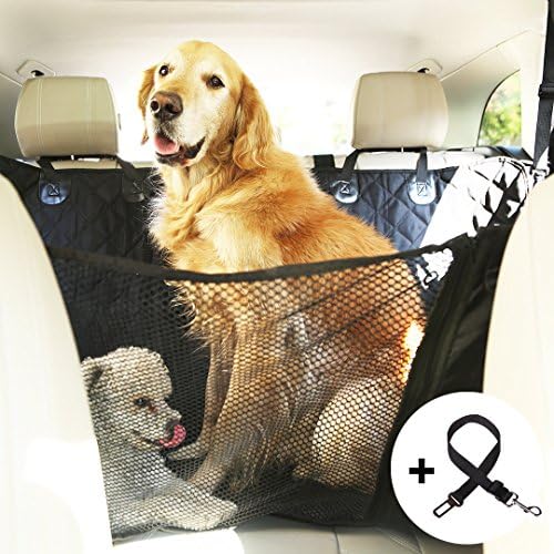 Adorabae Dog Pet Car Seat Cover Hammock Heavy Duty Waterproof Scratch Proof Nonslip Durable Back Seat Covers with Viewing Window for Cars Trucks and SUVs