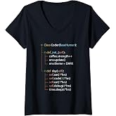 Women's Python Coding Funny Gift for V-Neck T-Shirt