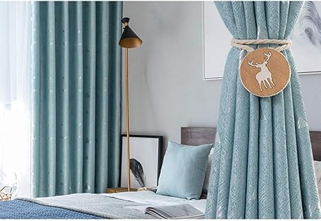 Amazon ドレープカーテン リビング おしゃれ ベッドルーム用 1枚入 フック付 フランス窓 カラー 北欧 無地 250cm 270cm 高級 シンプル 目隠し 遮光カーテン 洗える 防音カーテン 断熱カーテン 寝室 無地 厚地 ナチュラル モダン ルームカーテン カーテン オンライン通販