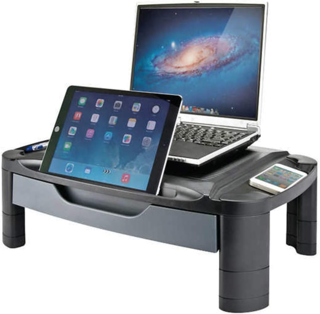 Desktop Monitor Riser with Drawer