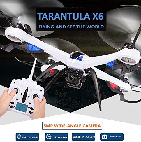 DKRC H16 Tarantula X6 drone 2.4G 4CH 6-Axis 360 Rolling Degree RC QuadcopterJJRC H16 Tarantula X6 drone 4CH RC Quadcopter Wih Wide-Angle 5MP camera