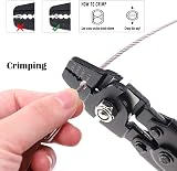 GLARKS Wire Rope Crimping Tool with Ferrule Kit 1.2/1.5/2.0 mm view 3
