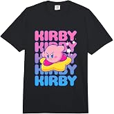 Kirby Nintendo Big Bubble Text Stack Comfort Colors Adult Heavyweight T-Shirt
