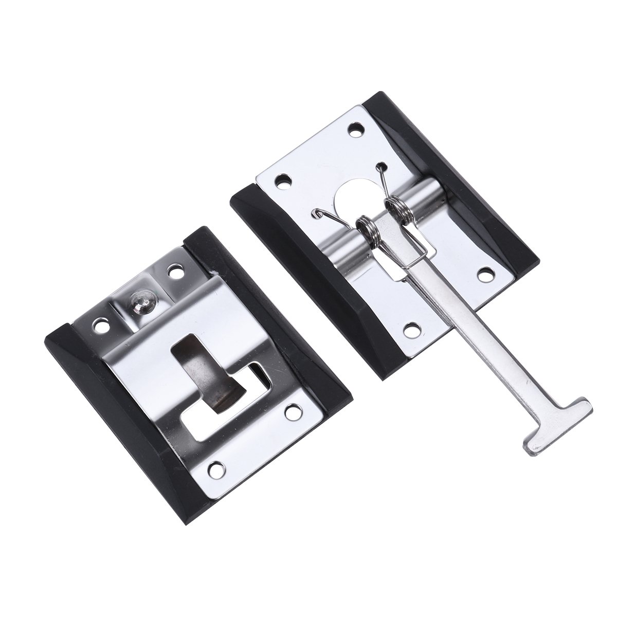 VOSAREA Auto Car Metal T-style Entry Door Catch Holder for RV Camper Trailer (Stainless Steel 304)