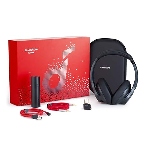 Soundcore Life 2 Geschenkset, Limited Edition, mit Over-Ear Kopfhörern, PowerCore 5000 Powerbank, PowerLine+ Mikro-USB-Kabel,