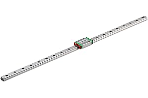 TEN-HIGH MGN9 50mm Linear Guide Rail Linear Motion Slide Rails Linear Motion Products, for 3D Printer and CNC Machine, 1pcs Rail + 1pcs MGN9H Block Bearing (Longer Block)
