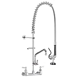 IMLEZON Commercial Faucet, Wall Mount Sink Faucet 8