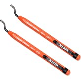 Klein Tools 50074 Pipe Reamer Pen, Professional Reamer Tool. 2-Pack | Deburring Tool for PVC and Metal Conduit, Free-Spinning Blade, Pocket Clip Storage