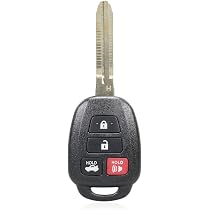 StandardAutoPart 4-Button Smart Key Fob Shell - Compatible With Hyundai Azera, Genesis, Sonata, Kia Optima, Sorento (SY5HMFNA04)