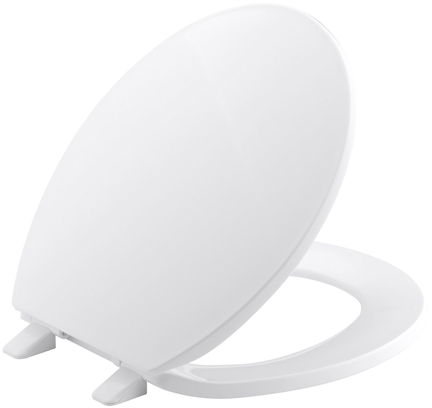 Toilet Seat White Durable Adjustable Soft Close Toilet Seat Cover Lid