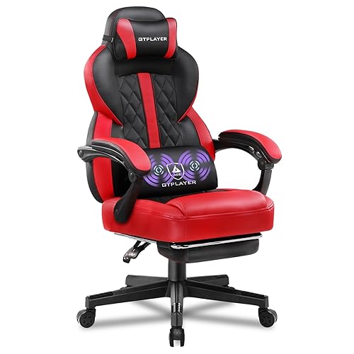 GTPLAYER Gaming Chair,Ergonomic Computer Desk Chair with Footrest