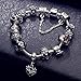 ATE Charm Bracelet “Queen” Crystal Murano Glass Beads Safety Chain Women JW-B110