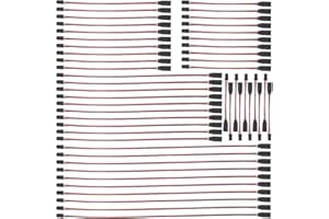 WMYCONGCONG 50 PCS 5 Sizes Male to Female 3 Pin Servo Extension Lead Wire Cable for RC Cars Trucks Airplanes Futaba JR Servo 