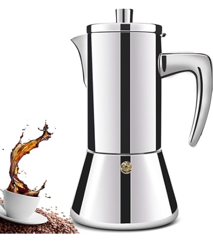 Cafetière ILSA Espresso Slancio Induction 4 Tasses - Acier Inox 18/10 Finition Satinée 25cl