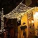 Rymbo String Lights, 34ft Indoor/Outdoor Star Shape Lights LED Warm White Twinkle Lights & USB Powered &Transparent String Cable & Remote Adapter