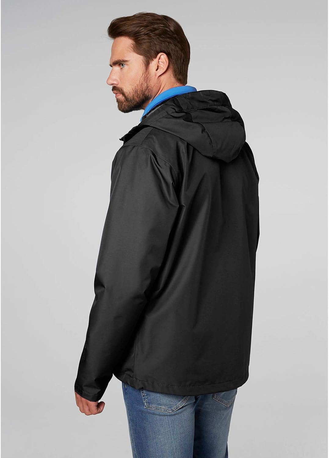 Helly Hansen Men's Seven J Waterproof, Windproof, and Breathable Rain Jacket with Hood : Clothing