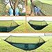 SARKI Portable Backpacking Camping Outdoor Hammock Tent Supporting up to 400 Pounds, Parachute Folding Tree Hammocks with Mosquito Net(L x W - 98 inch x 47 inch)