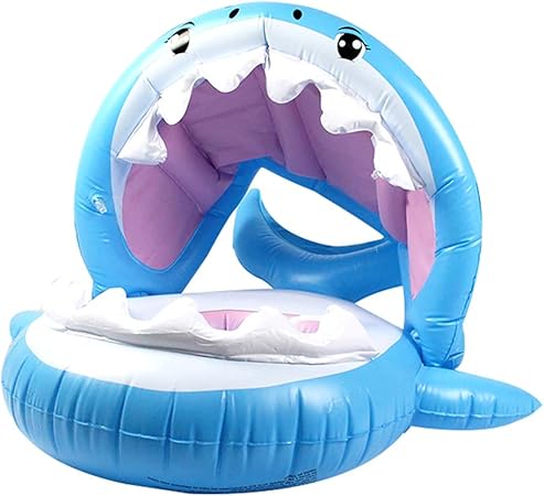 Amazon Grokebo スイミングリング サメ 子供用浮き輪 屋根付き ベビーフロート 足入れ式 スイムリング ベビー浮き輪 水泳補助具 プール スイム リング ベビー浮き輪 おもちゃ Amazon Grokebo スイミングリング サメ 子供用浮き輪 屋根付き ベビーフロート 足入れ式 スイムリング ベビー浮き輪 水泳補助具 プール スイム リング ベビー浮き輪 おもちゃ
