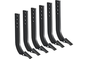 Box Blade for Tractor, 18" Ripper Shanks for Box Blade – Heavy Duty Scarifier Teeth, 4-Hole Replacement Shank with Ripper Poi