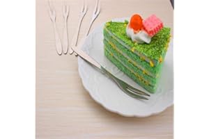 Premium Quality Fork Stainless Steel Fruit Vegetable Forks Tasting Flatware for Appetizer Cake Salad Cocktail Dessert Mini Ca