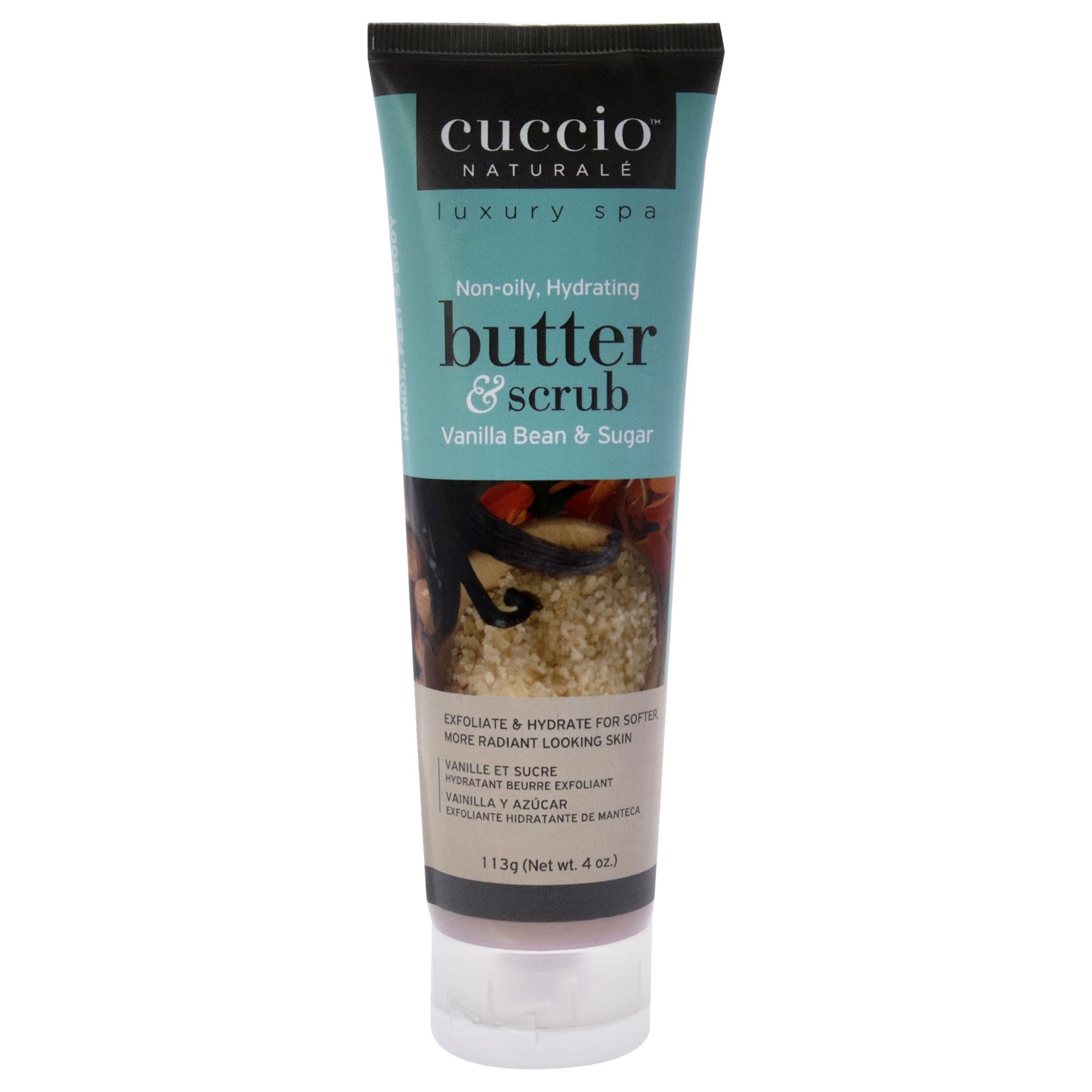 Cuccio Vanilla Bean & Sugar Butter Scrub Tube 4oz