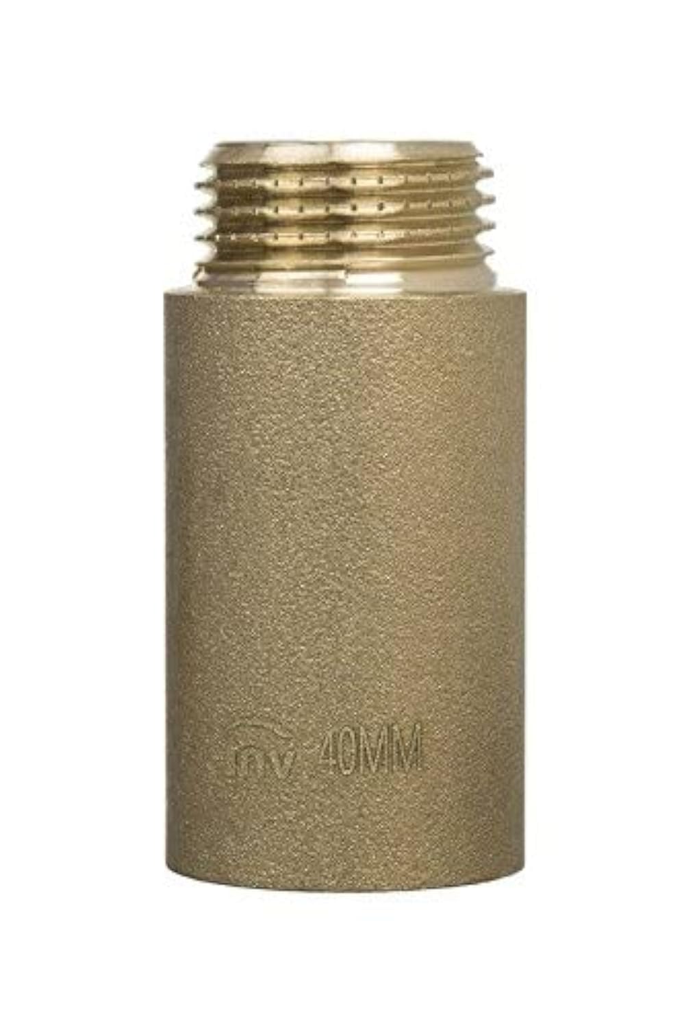 1/2" BSP (15mm) Pipe Thread Extension Female x Male Cast Iron Brass - 40mm Long