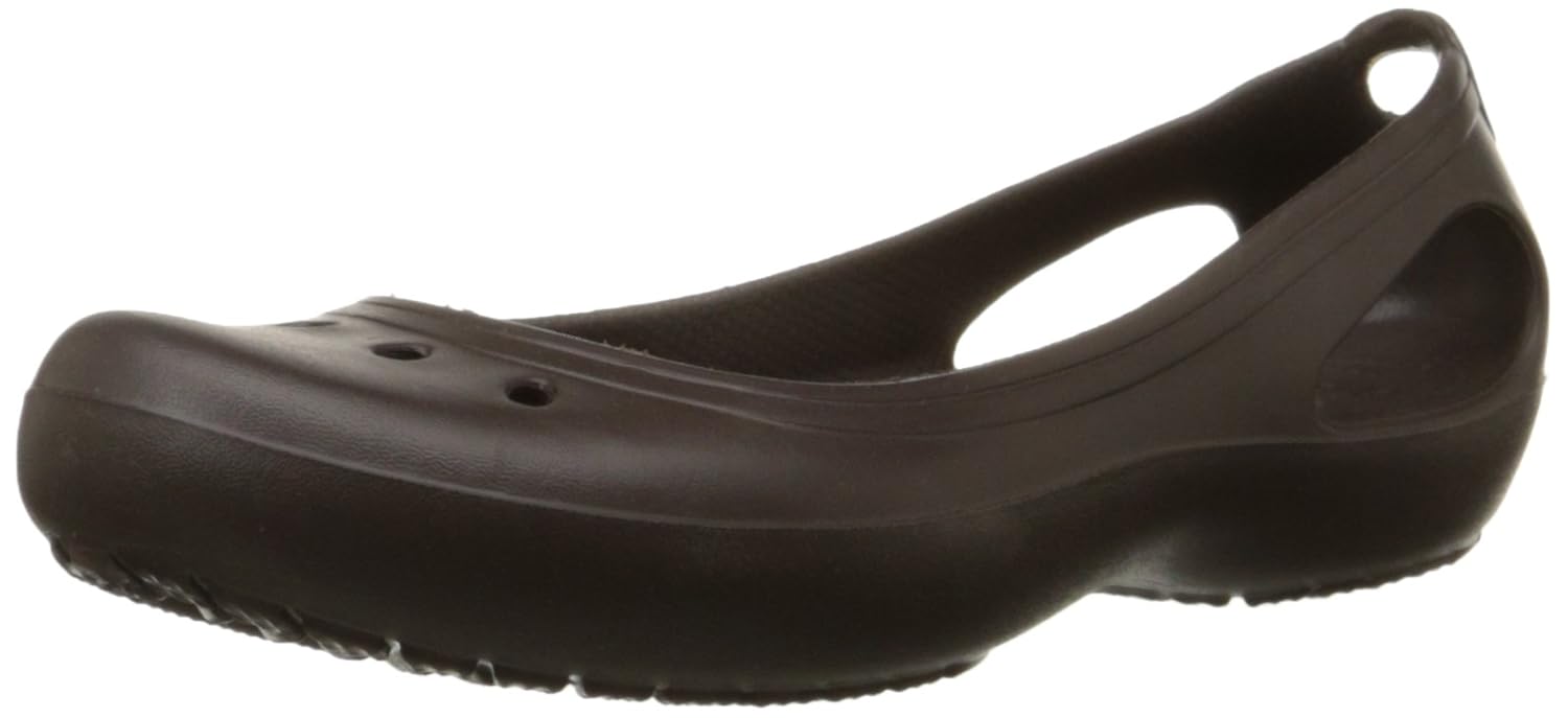 crocs women's kadee platinum rubber ballet flats