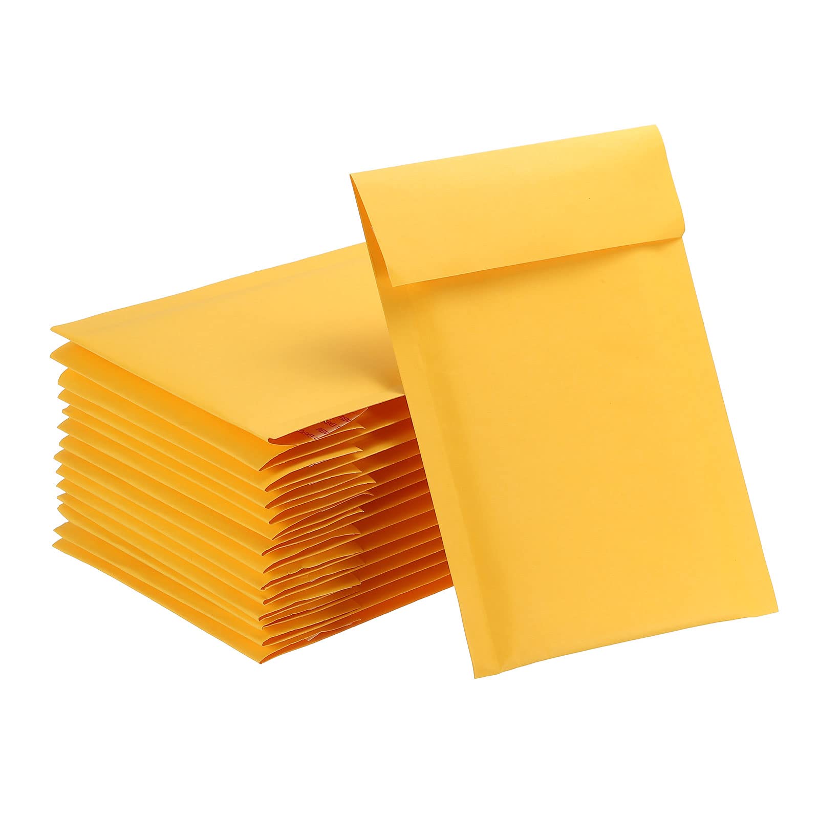 PATIKIL Bubble Mailers Padded Envelopes Mailing Yellow Mailer Packages Self Sealing 12x18mm for Postal Wrap, Pack of 25
