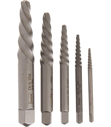 BOSCH BSPE6D 12-Piece Assorted Set Spiral Flute Carbon Steel Screw Puller and Black Oxide Drills, Ideal for Removing Stripped Screws, Bolts, Fasteners