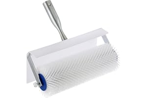 DASBET Spiked Screeding Compound Roller | 10" x 1" Spike Roller Floor Compound Roller Spiked Aeration Roller Latex Floor Self