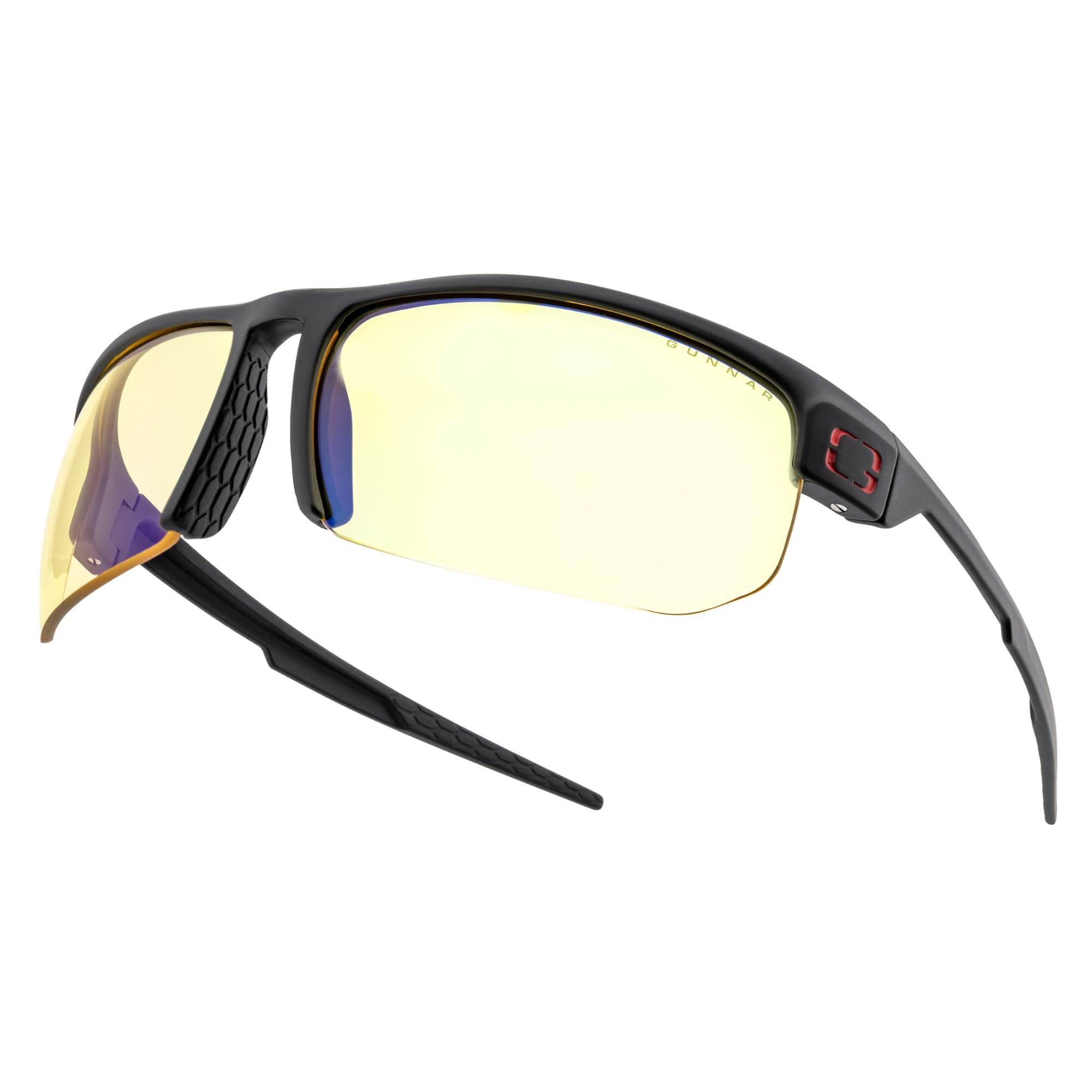 Gunnar Gaming and Computer Eyewear - Valve, Frame Colour: Onyx, Lens Tint: Amber (Blocks 65% Blue Light & 100% UV Light) - Blue Light Blocking Glasses - Patented lens - Reduce eye strain & dryness