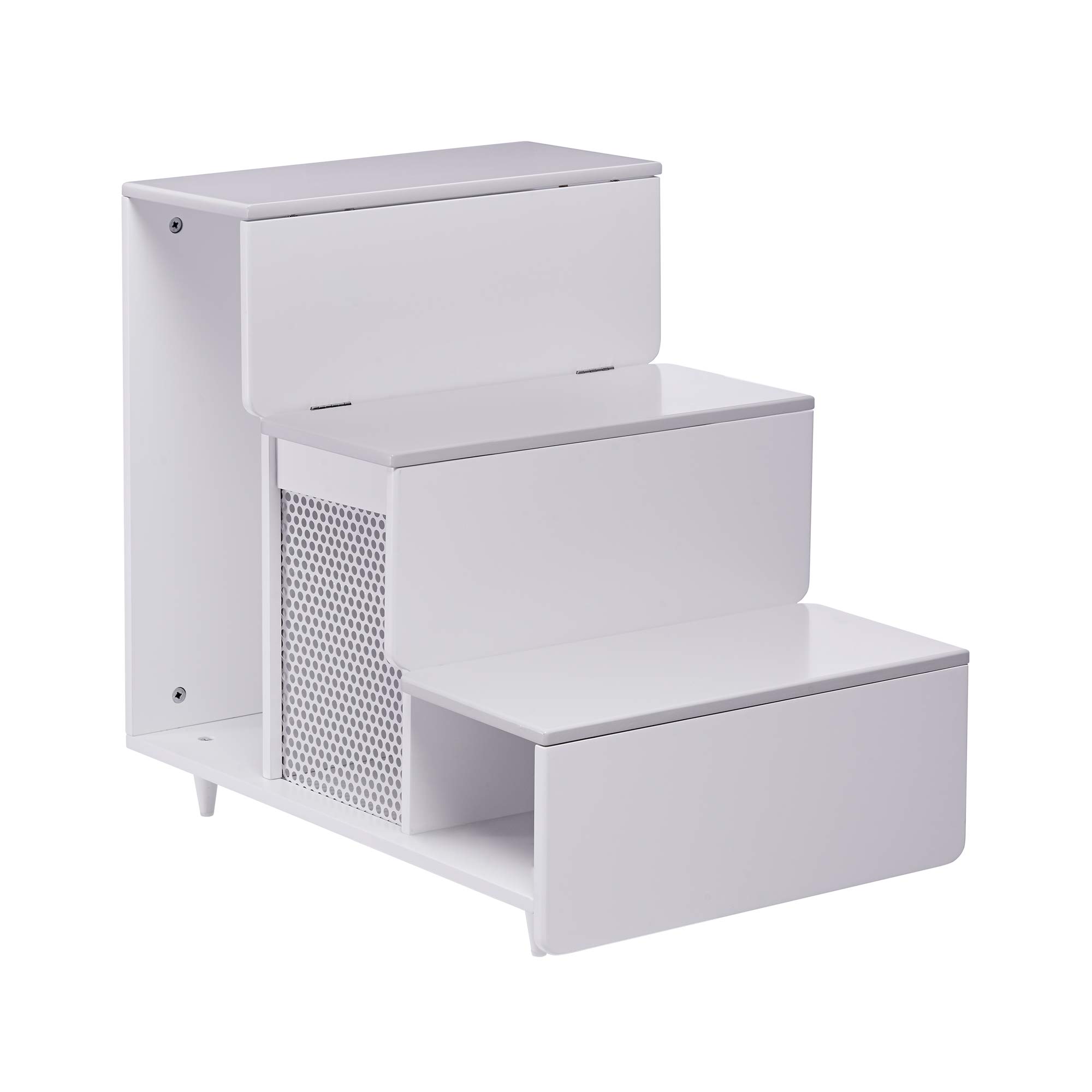 Staart Esker Wooden Pet Steps Stairs Ramp Ladder Cat Dog Alpine White Large ST-H400024