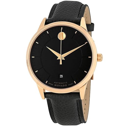  Movado 1881 Automatic Movement Black Dial Mens