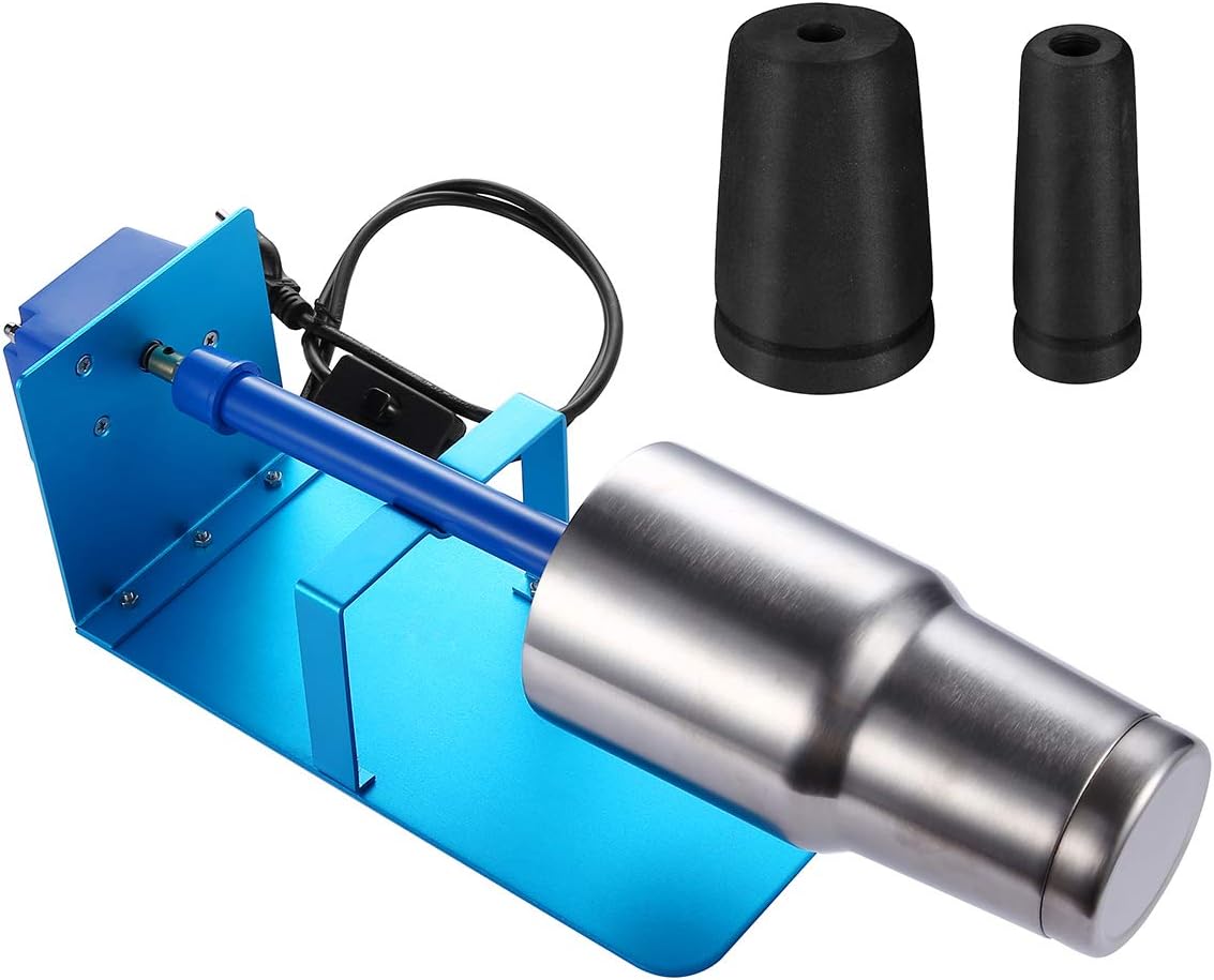 Cup Turner Spinner,Tuyounger Cuptisserie Tumbler Turner, Smooth Stable Rotation Kit for DIY Crafts (Blue)