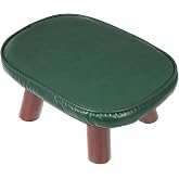AIHSUMC Prayer Kneeler with PU Leather Cushion, Wooden Prayer Bench with Solid Wood Legs, Thick Padded Kneeling Stool for Home Prayer &amp; Meditation