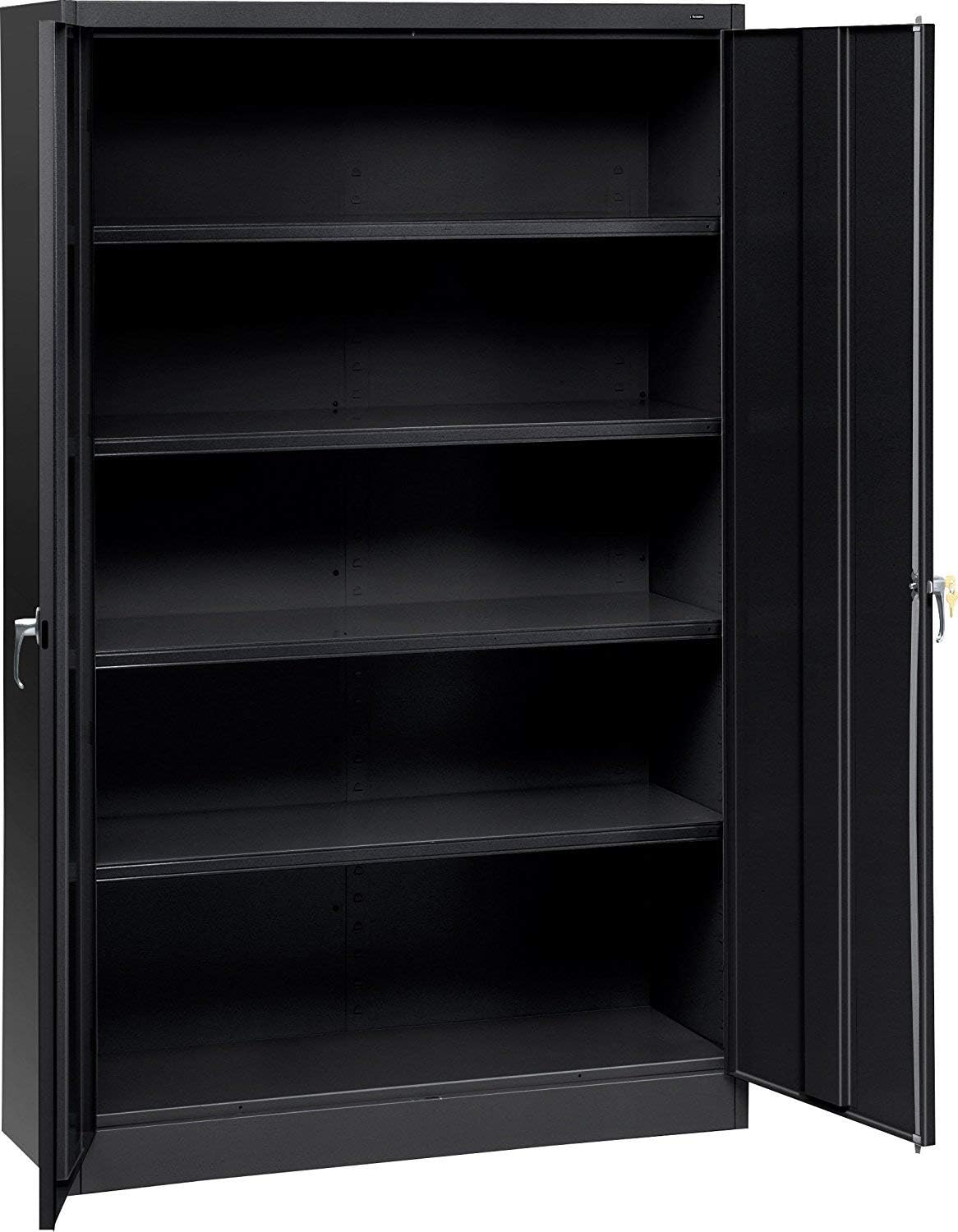 Tennsco J2478subk Assembled Jumbo Steel Storage Cabinet 48w X 24d X 78h Black Amazon Com Industrial Scientific