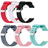 FitTurn Compatible with WNH IDW25/Faweio IDW26/Fitpolo IDW208P Bands, Replacement Silicone Quick Release Wristband Sports Straps Bracelet Watch Band Women Men Strap with Quick Release Pins
