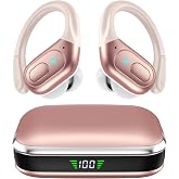 HILDCROA Wireless Earbuds, Sports Bluetooth Headphones, Running Headphones | 75Hrs Playtime Ear Buds with LED Power Display, Noise Canceling Headset, IPX7 Waterproof Earphones for Gym/Running/Workout