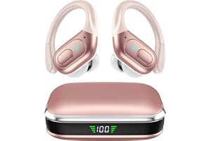 HILDCROA Wireless Earbuds, Sports Bluetooth Headphones, Running Headphones | 75Hrs Playtime Ear Buds with LED Power Display, Noise Canceling Headset, IPX7 Waterproof Earphones for Gym/Running/Workout
