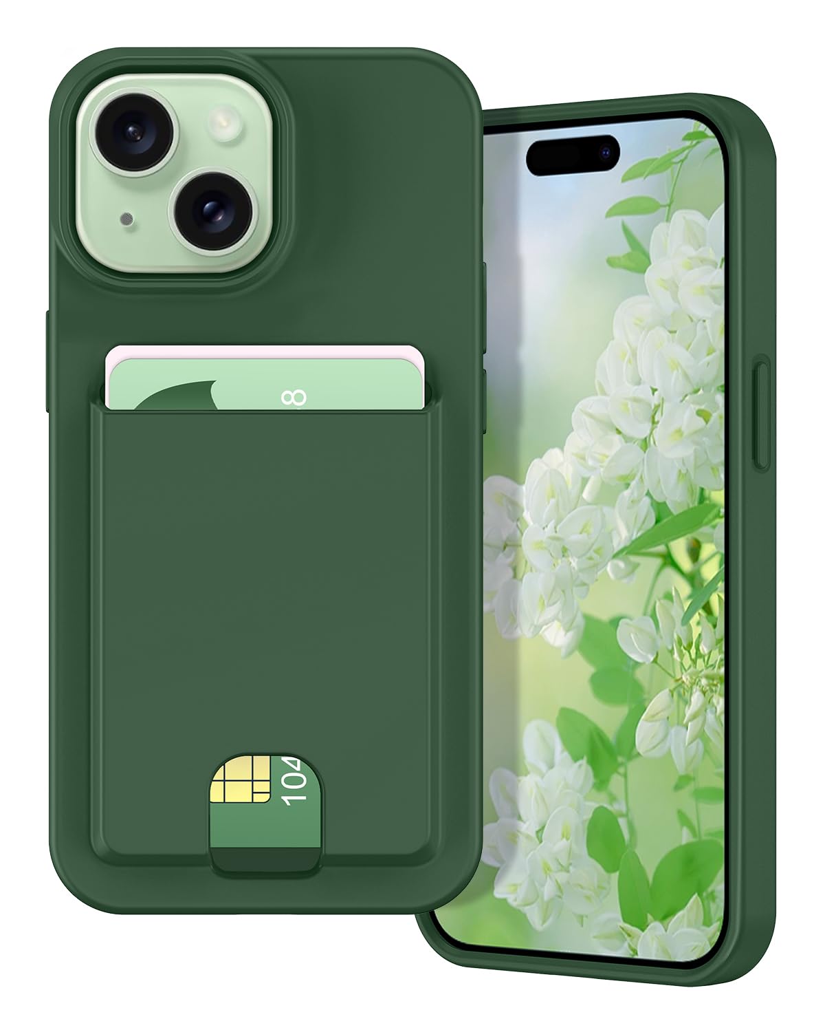 Petocase for iPhone 15 Wallet Case Card Holder Slot