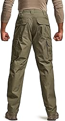 CQR Men's Tactical Pants, Water Resistant Ripstop